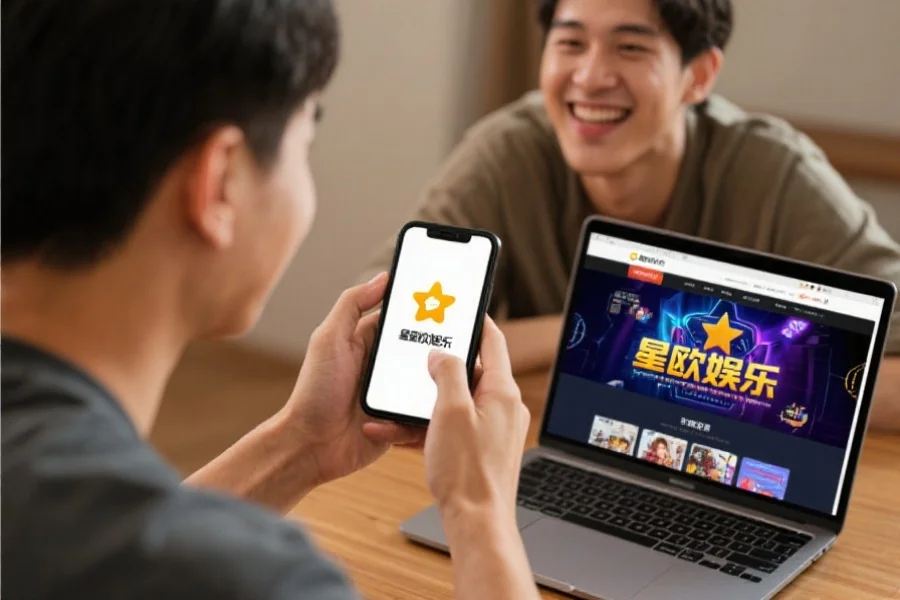 用户使用星欧娱乐App和网页版体验场景